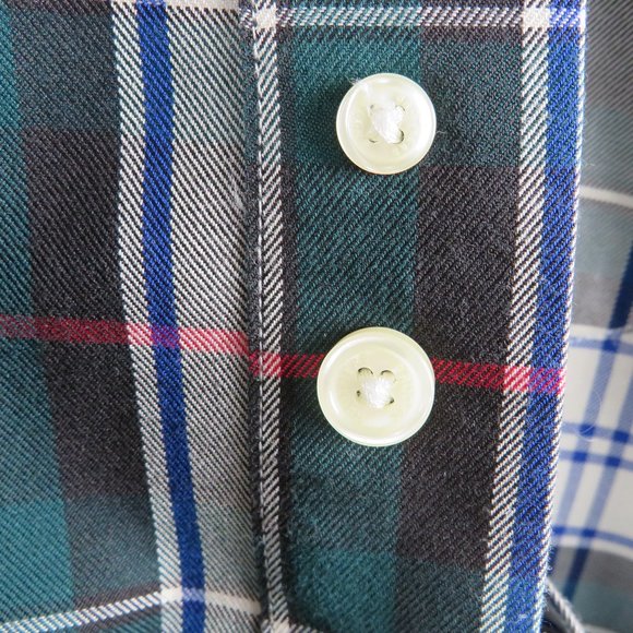 Brooks Brothers* Men's Long Sleeve Button Down Curved Hem Plaid Shirt~ Large‎ - Picture 7 of 12